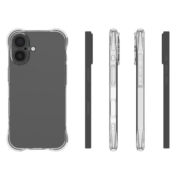 WANLONFENG TM Series For iPhone 17 Case 2.0mm Clear TPU Phone Back Cover - 5