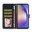 For iPhone 18 Pro / 17 Pro Wallet Case Glitter Anti-Scratch Leather Stand Phone Cover with Strap - Black - 2
