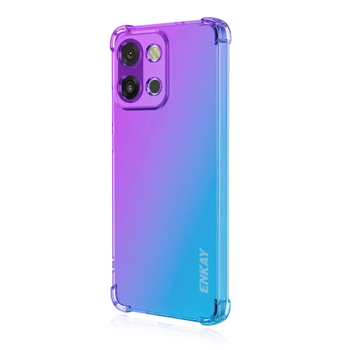 ENKAY For OnePlus 13T 5G TPU Case  Thickened Four Corner Drop-proof Phone Back Cover - Purple / Blue - 1