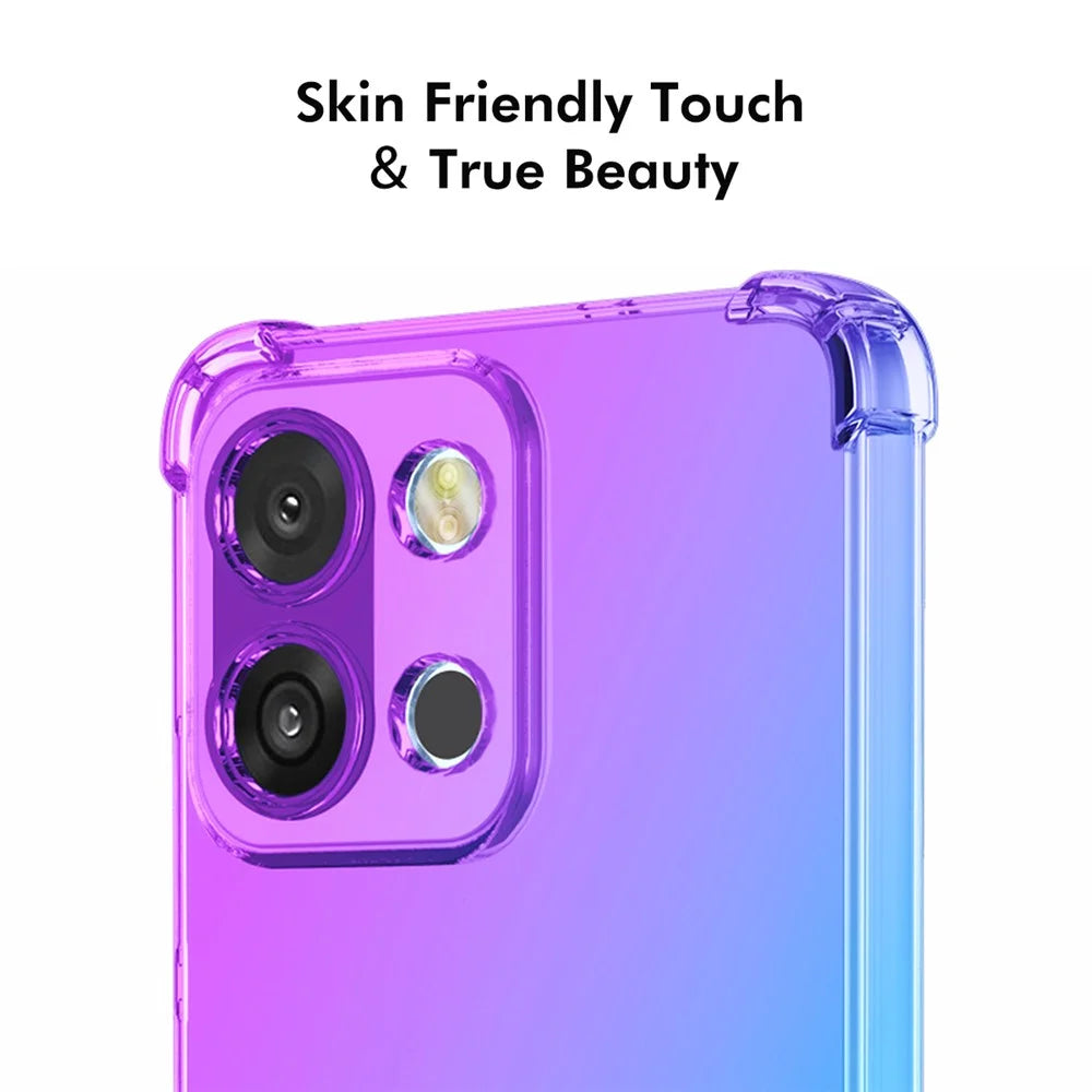 ENKAY For OnePlus 13T 5G TPU Case  Thickened Four Corner Drop-proof Phone Back Cover - Purple / Blue - 5