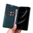 YIKATU For iPhone 18 Pro Max / 17 Pro Max Phone Cases  Magnetic Closure PU Leather Mobile Cover - Green - 4