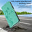 For iPhone 18 Pro Max / 17 Pro Max PU Leather Cases Flower Pattern Wallet Stand Phone Cover with Strap - Green - 3