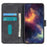 KHAZNEH For Samsung Galaxy S23 Ultra Retro Texture PU Leather Phone Cover Drop-proof Protective Wallet Stand Case - Black - 2