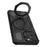 For iPhone 15 Pro Magnetic Case Rotating Metal Kickstand Shockproof PC + TPU Phone Back Cover - Black - 6