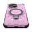 For iPhone 15 Pro Max Magnetic Case Rotating Metal Kickstand Shockproof PC + TPU Phone Back Cover - Pink - 5
