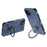 For iPhone 15 Magnetic Case Rotating Metal Kickstand Shockproof PC + TPU Phone Back Cover - Dark Blue - 4