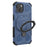 For iPhone 15 Magnetic Case Rotating Metal Kickstand Shockproof PC + TPU Phone Back Cover - Dark Blue - 7
