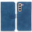 KHAZNEH For Samsung Galaxy S23+ Shockproof PU Leather Case Wallet Stand Retro Texture Phone Cover - Blue - 1