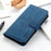 KHAZNEH For Samsung Galaxy S23+ Shockproof PU Leather Case Wallet Stand Retro Texture Phone Cover - Blue - 5