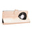 For FOSSiBOT S3 Pro 4G Wallet Case Dot Pattern Imprint PU Leather Phone Cover with Wrist Strap - Rose Gold - 3