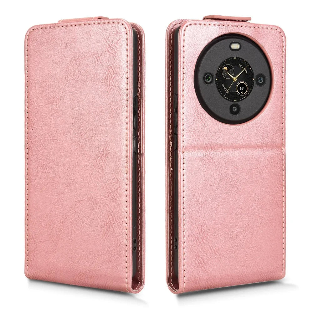 For FOSSiBOT S3 Pro 4G Stand Case Magnetic Clasp Vertical Flip Leather Phone Cover with Card Holder - Rose Gold - 5