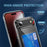 For iPhone Air Clear Case TPU + PC + Acrylic Cell Phone Case with Card Holder - 5