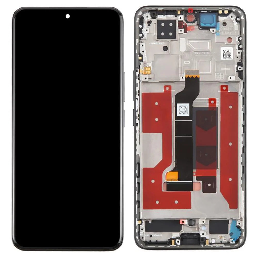 For Honor 200 5G ELI-AN00, ELI-NX9 OEM Grade S OLED Screen and Digitizer Assembly + Frame (Without Logo) - Black - 1