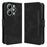 For itel A90 4G Leather Case Phone Wallet Cover with Multiple Card Slots - Black - 1