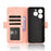 For itel Zeno 10 4G Leather Case Phone Wallet Cover with Multiple Card Slots - Pink - 5