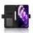 For itel City 100 4G Leather Case Phone Wallet Cover with Multiple Card Slots - Black - 3