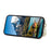 For iPhone 17e / 16e Case Kickstand Rhombus Leather + TPU Phone Cover with Shoulder Strap - Beige - 3