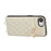 For iPhone 17e / 16e Case Kickstand Rhombus Leather + TPU Phone Cover with Shoulder Strap - Beige - 4