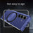 For Samsung Galaxy Z Fold7 5G Magnetic Case Skin-Touch Matte Hard PC Phone Cover - Sapphire - 5