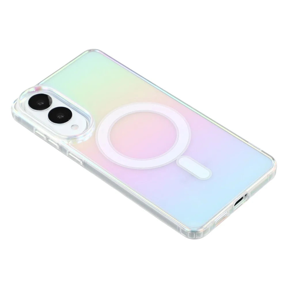 For Samsung Galaxy S25 Edge Magnetic Case Acrylic + TPU Gradient Phone Cover - 3