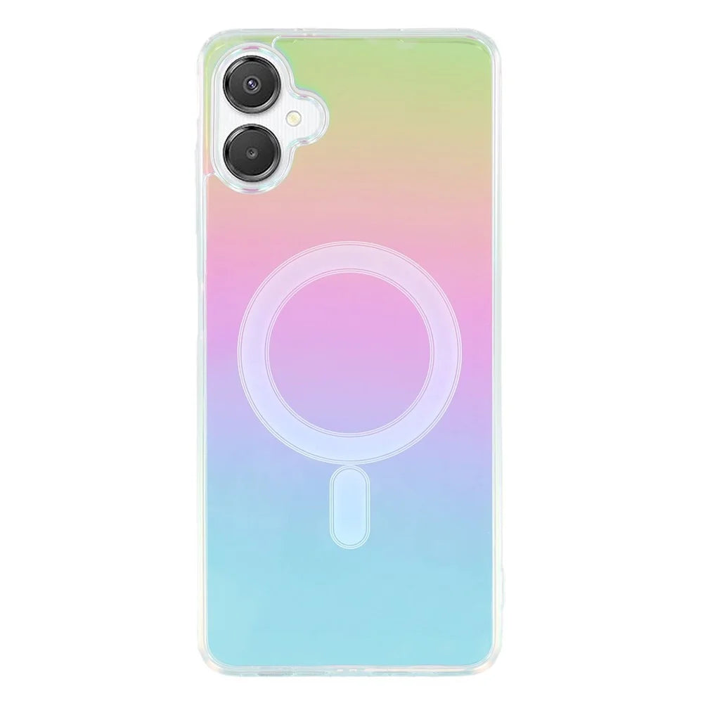 For Samsung Galaxy A06 5G  /  A06 4G Magnetic Case Acrylic + TPU Gradient Phone Cover - 1