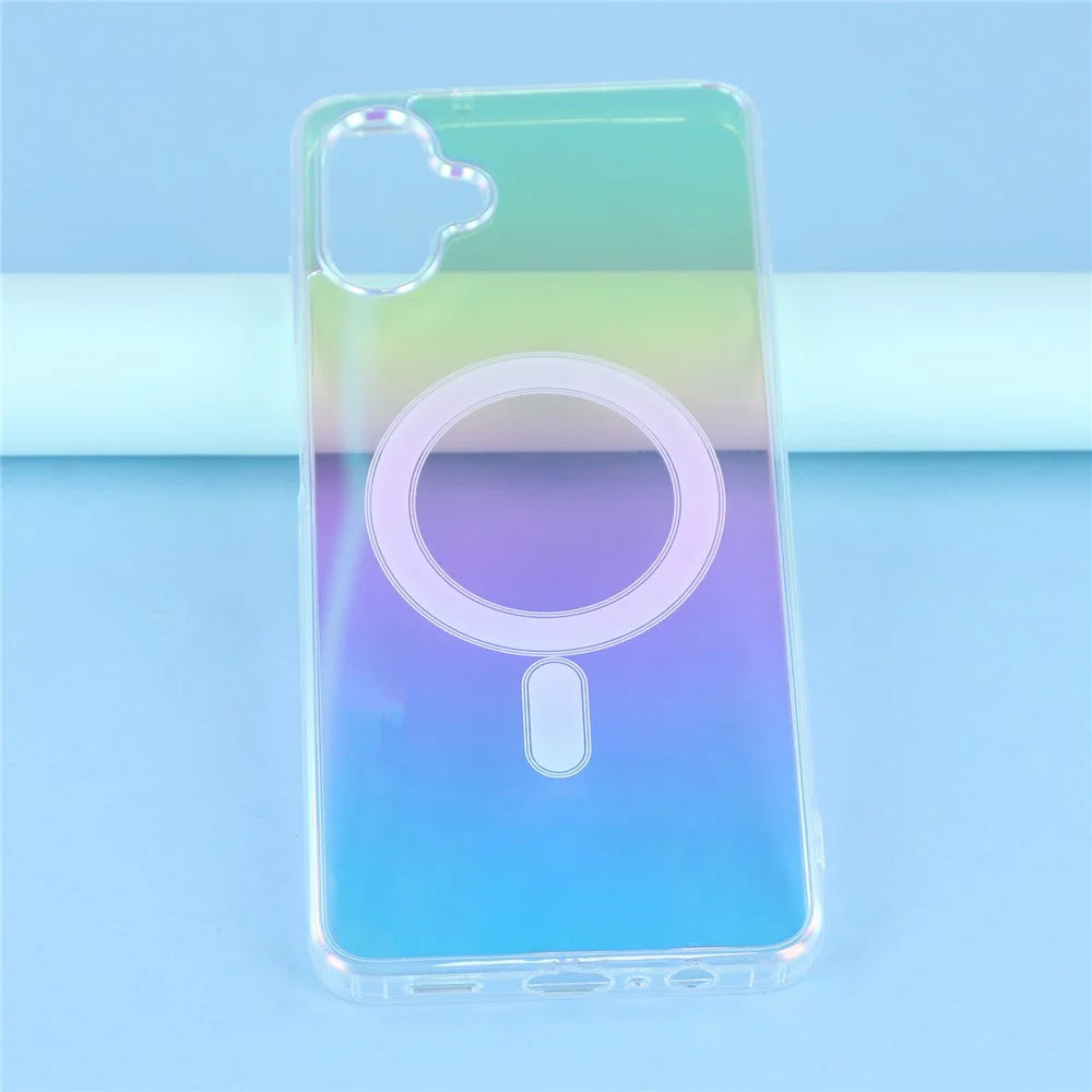 For Samsung Galaxy A06 5G  /  A06 4G Magnetic Case Acrylic + TPU Gradient Phone Cover - 3
