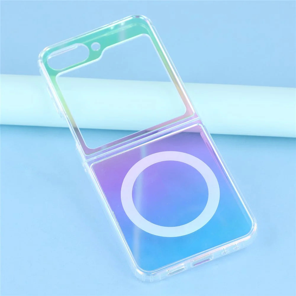 For Samsung Galaxy Z Flip7 FE 5G / Z Flip6 5G Magnetic Case Acrylic + TPU Gradient Phone Cover - 3
