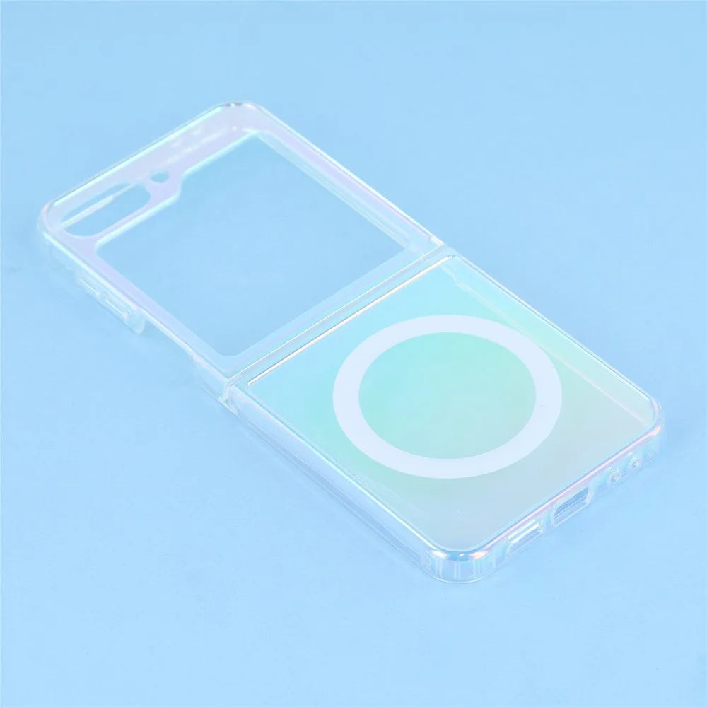 For Samsung Galaxy Z Flip7 FE 5G / Z Flip6 5G Magnetic Case Acrylic + TPU Gradient Phone Cover - 4
