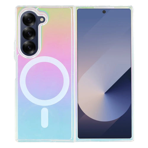 For Samsung Galaxy Z Fold6 5G Magnetic Case Acrylic + TPU Gradient Phone Cover - 1