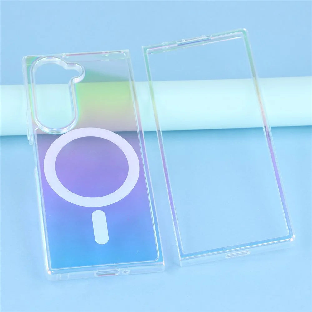 For Samsung Galaxy Z Fold6 5G Magnetic Case Acrylic + TPU Gradient Phone Cover - 3