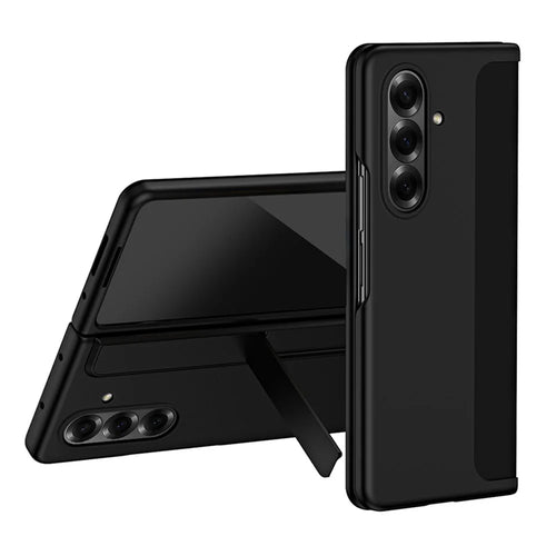 For Samsung Galaxy Z Fold7 5G Case Kickstand Hard PC Slim Phone Cover with Stylus - Black - 1