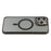 X-LEVEL For iPhone 16 Pro Magnetic Case PC TPU Translucent Phone Back Cover - Transparent Black - 2