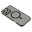X-LEVEL For iPhone 16 Pro Magnetic Case PC TPU Translucent Phone Back Cover - Transparent Black - 4