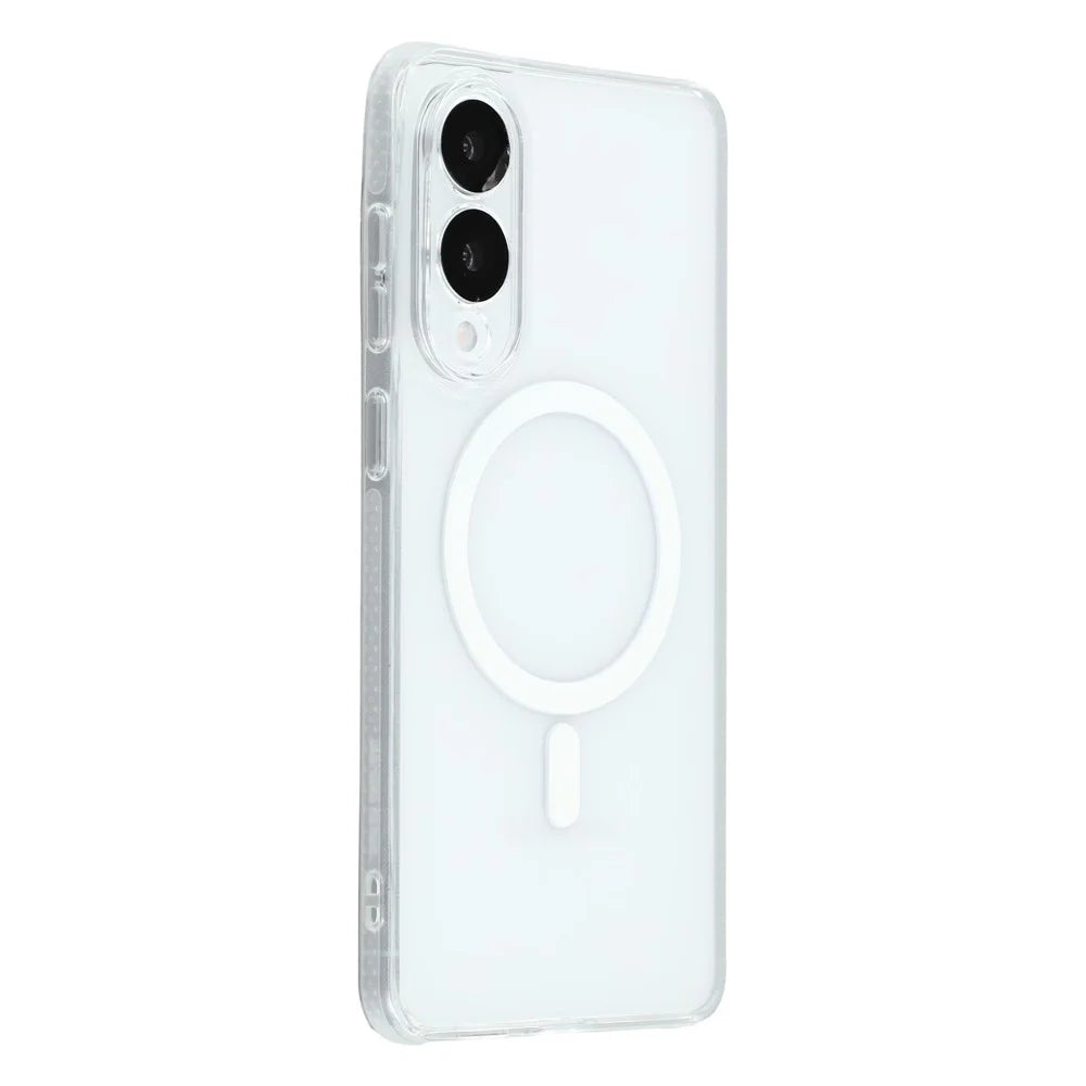 X-LEVEL For Samsung Galaxy S25 Edge Magnetic Case PC TPU Translucent Phone Back Cover - Transparent - 1