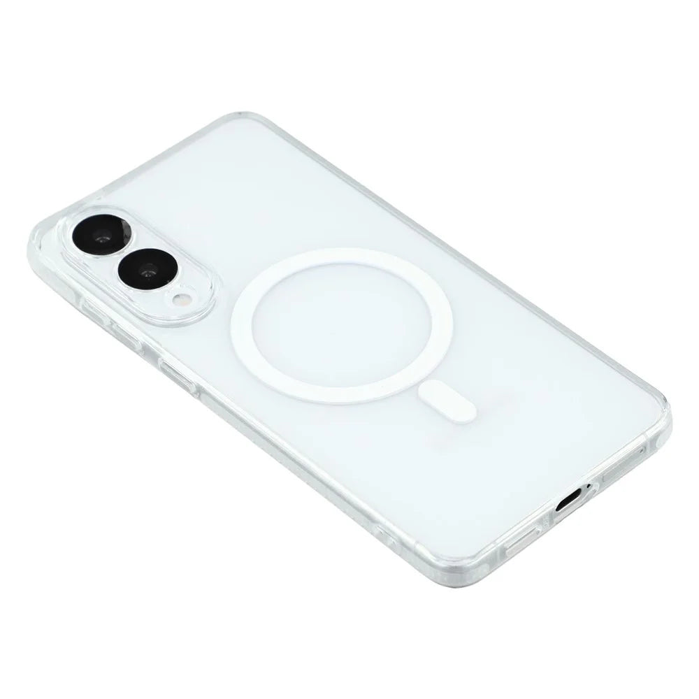 X-LEVEL For Samsung Galaxy S25 Edge Magnetic Case PC TPU Translucent Phone Back Cover - Transparent - 4