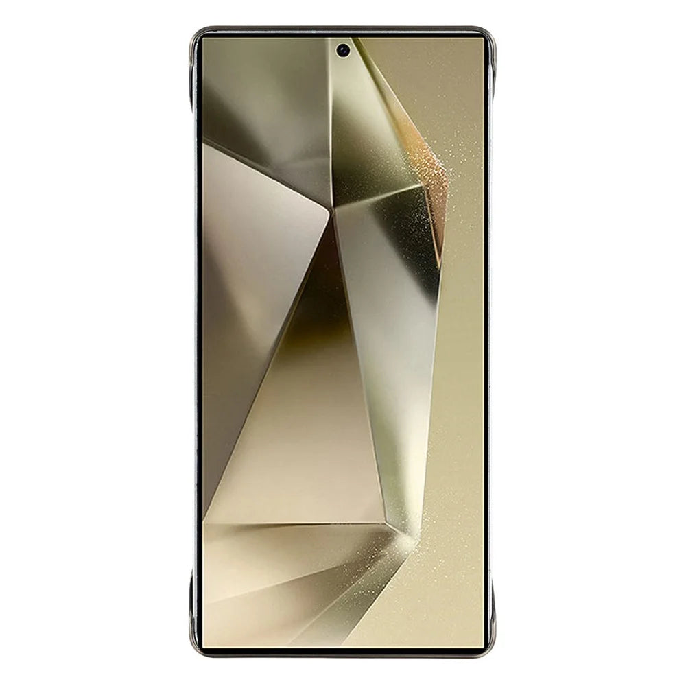 KIGC For Samsung Galaxy S24 Ultra Magnetic Case Electroplating PC + PU Phone Back Cover - Gold - 2