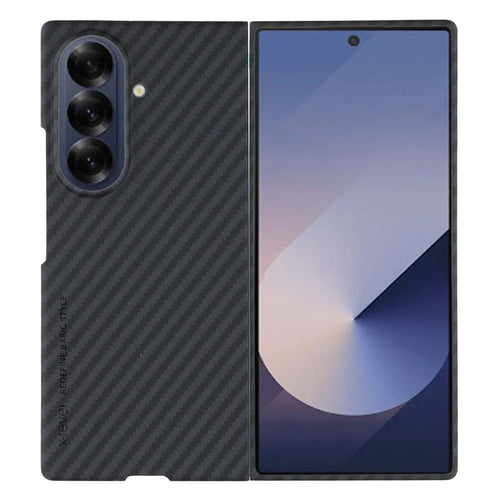 X-LEVEL For Samsung Galaxy Z Fold7 5G Case Carbon Fiber Texture Hard PC Phone Cover Anti Shock - 1