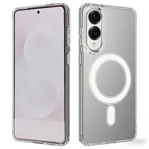 WANLONFENG LM2 Series For Samsung Galaxy S25 Edge Clear Magnetic Case Phone Cover (Big Lens Hole) - 1