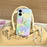 For iPhone 16 Case IMD 3D Butterfly Design TPU Phone Case with Beaded Strap - 2