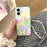 For iPhone 16 Case IMD 3D Butterfly Design TPU Phone Case with Beaded Strap - 3