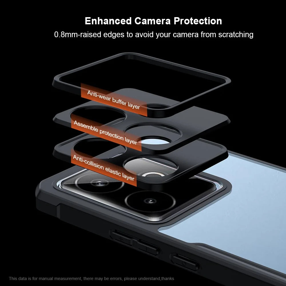 XUNDD For Realme GT 7T 5G  /  GT 7 5G Case Dropproof TPU + Acrylic Clear Back Phone Cover - 6