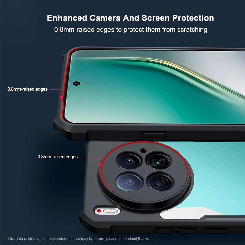 XUNDD For TECNO Camon 40 Premier 5G Case Dropproof TPU + Acrylic Clear Back Phone Cover - 3