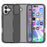 For iPhone 17 Case PC + TPU Shockproof Clear Phone Cover - Transparent Grey - 2