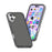 For iPhone 17 Case PC + TPU Shockproof Clear Phone Cover - Transparent Grey - 4