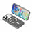 For iPhone 17 Pro Max Case Compatible with MagSafe Glitter Powder PC + TPU Phone Cover - Black - 7