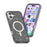 For iPhone 17 Case Compatible with MagSafe Glitter Powder PC + TPU Phone Cover - Black - 3