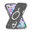 For iPhone 17 Case Compatible with MagSafe Glitter Powder PC + TPU Phone Cover - Black - 4