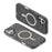 For iPhone 17 Case Compatible with MagSafe Glitter Powder PC + TPU Phone Cover - Black - 6