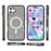 For iPhone 17 Case Compatible with MagSafe Glitter Powder PC + TPU Phone Cover - Black - 7