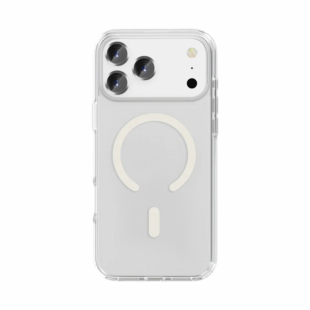 For iPhone 17 Pro Max Magnetic Case Compatible with MagSafe PC + TPU Clear Phone Cover - Transparent - 6